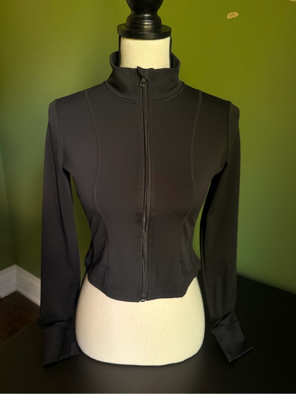 Bluenotes Black Fitted Zip-Front Utility Jacket